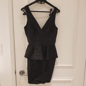 Black open back dress never worn size M